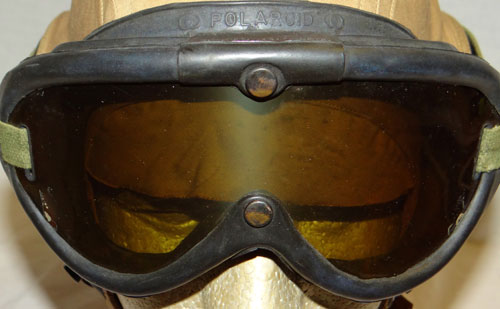 Army Air Force WW II "AN-H-15" Summer Flight Helmet with General AII-Purpose Polaroid Goggles