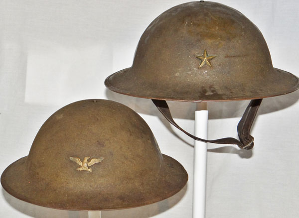 U.S. Army World War I "5th Corps" M-1917 Colonel & Brigadier General Helmets