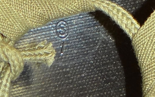 WW II U.S. M-1 Helmet with "Flexible Chinstrap Loops"