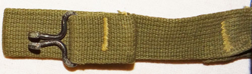 WW II U.S. M-1 Helmet with "Flexible Chinstrap Loops"