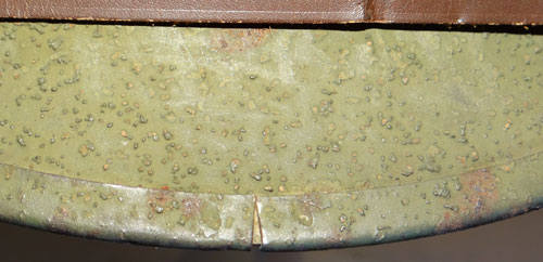 WW II U.S. M-1 Helmet with "Flexible Chinstrap Loops"