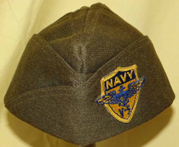 WW II NAVY "V-5" Aviation Cadet Garrison Cap WW II NAVY "V-5" Aviation Cadet Garrison Cap