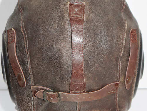 WW II U.S. Army Air Force Type "A-11" Leather Flight Helmet with Goggles