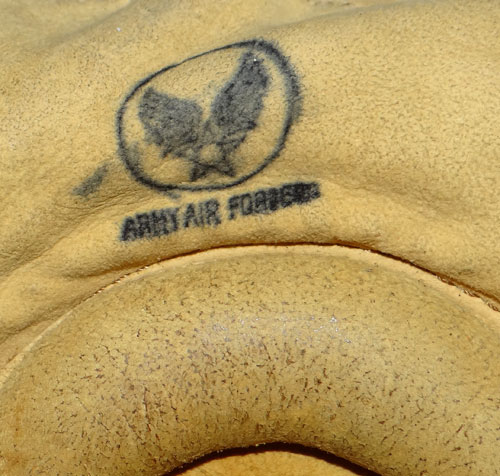 WW II U.S. Army Air Force Type "A-11" Leather Flight Helmet with Goggles