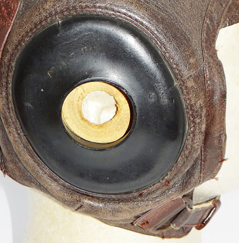 WW II U.S. Army Air Force Type "A-11" Leather Flight Helmet with Goggles