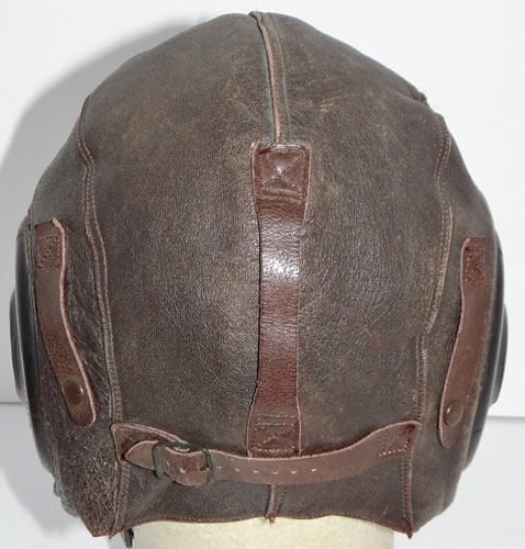 WW II U.S. Army Air Force Type "A-11" Leather Flight Helmet with Goggles