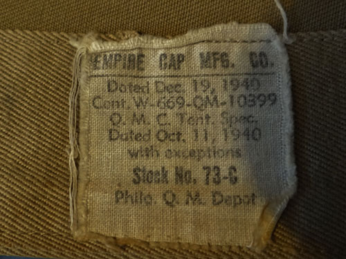 1940 Dated Pre WW II "Inactive Reserve" NCO/EM Garrison Cap