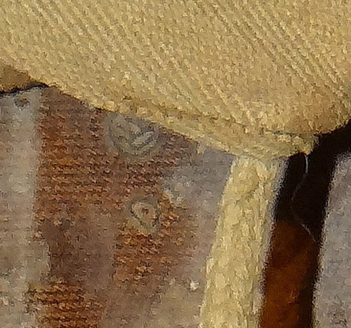WW II U.S. M-1 Helmet with Rank Insignia on Front