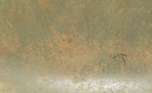 WW II U.S. M-1 Helmet with Rank Insignia on Front