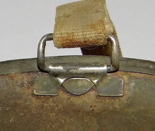 WW II U.S. M-1 Helmet with Rank Insignia on Front