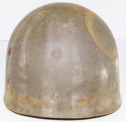 WW II U.S. M-1 Helmet with Rank Insignia on Front
