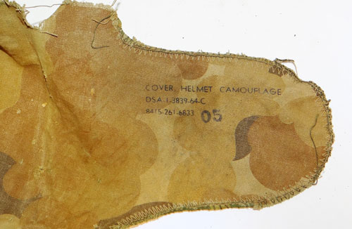U.S. Camouflage Helmet Cover "Vietnam" War Period