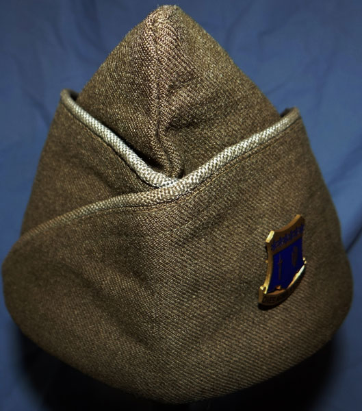 WW II U.S. Army 109th Inf. Regt. 28th Inf. Div. NCO/EM Garrison Cap