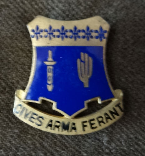WW II U.S. Army 109th Inf. Regt. 28th Inf. Div. NCO/EM Garrison Cap