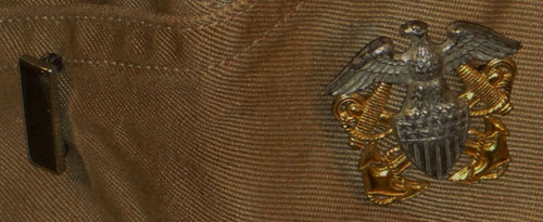 WW II U.S. Navy Tan Officers Garrison Cap