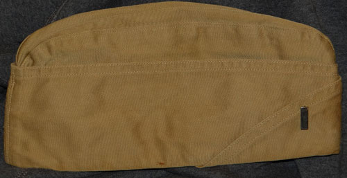 WW II U.S. Navy Tan Officers Garrison Cap