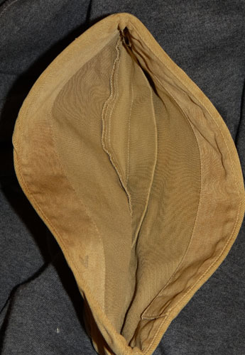 WW II U.S. Navy Tan Officers Garrison Cap