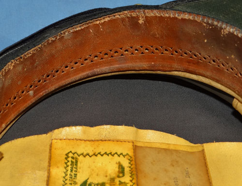 "NAMED" WW II U.S. Navy Officers Visor Hat with Grey Cover