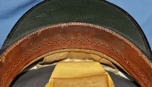"NAMED" WW II U.S. Navy Officers Visor Hat with Grey Cover