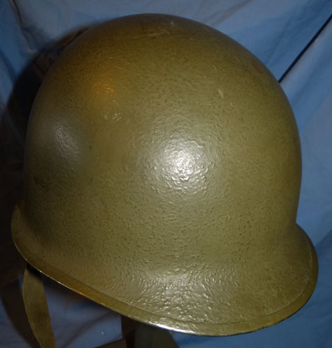 WW II M-1 Fixed Bale Steel Combat Helmet with Type 1 Helmet Net