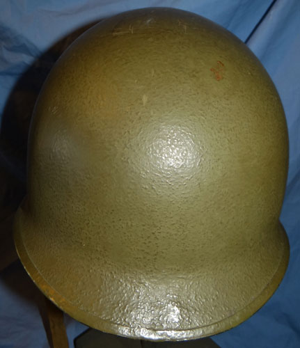 WW II M-1 Fixed Bale Steel Combat Helmet with Type 1 Helmet Net