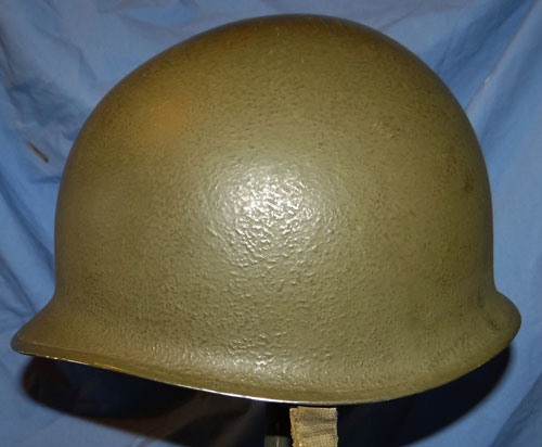 WW II M-1 Fixed Bale Steel Combat Helmet with Type 1 Helmet Net