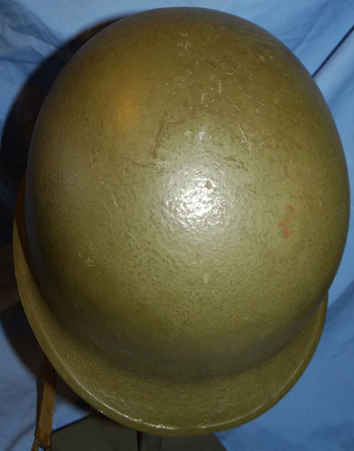 WW II M-1 Fixed Bale Steel Combat Helmet with Type 1 Helmet Net
