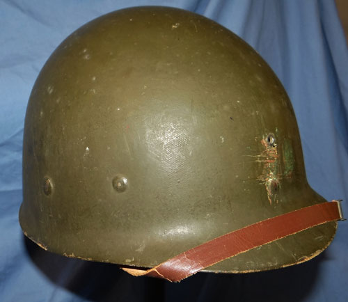 WW II M-1 Fixed Bale Steel Combat Helmet with Type 1 Helmet Net