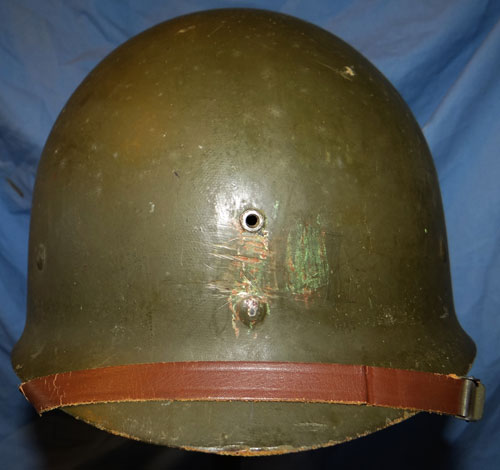 WW II M-1 Fixed Bale Steel Combat Helmet with Type 1 Helmet Net