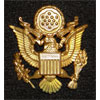 WW II U.S. Army Officer Visor Hat Insignia