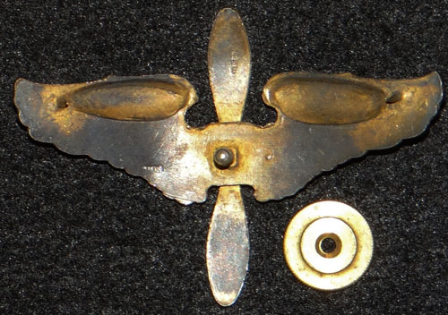 WW II U.S. Army Aviation Cadet Visor Hat Insignia