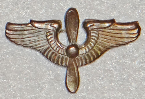 WW II U.S. Army Aviation Cadet Garrison Cap Insignia