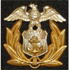 WW II U.S. Maritime Service Officer Visor Hat Insignia