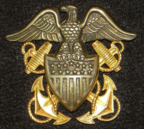 U.S. Navy Officers Visor Hat Insignia