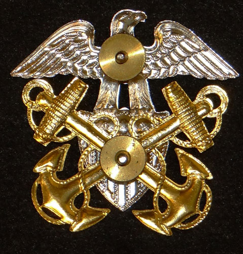 U.S. Navy Officers Visor Hat Insignia