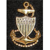 WW II U.S. Coast Guard Chief Petty Officer Visor Hat Insignia
