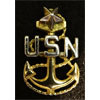 U.S. Navy Senior Chief Petty Officer Garrison Cap Insignia