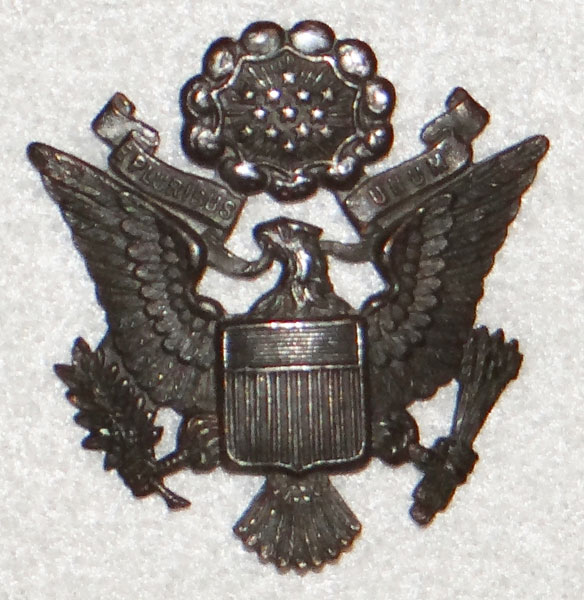 World War I U.S. Army Officer Visor Hat Insignia World War I U.S. Army Officer Visor Hat Insignia