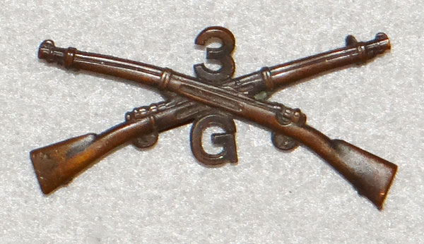 WW I U.S. Army Officer Infantry Collar Insignia WW I U.S. Army Officer Infantry Collar Insignia