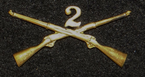 1895/1905 U.S. Army Officers Infantry Collar Insignia