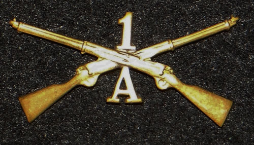 1895/1905 U.S. Army Infantry Officer Collar Insignia