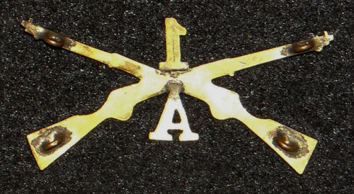 1895/1905 U.S. Army Infantry Officer Collar Insignia