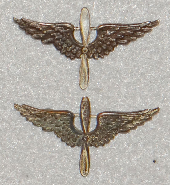 WW I U.S. Army Aviation Officer Collar Insignias