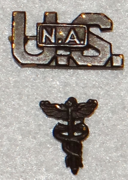 WW I U.S. Army SHIRT Size Medical Officer Insignia’s