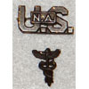 WW I U.S. Army SHIRT Size Medical Officer Insignia’s