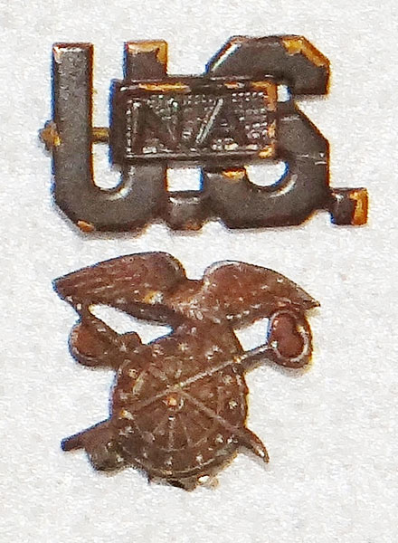 WW I U.S. Army Officer Quartermaster SHIRT Insignia Set WW I U.S. Army Officer Quartermaster SHIRT Insignia Set