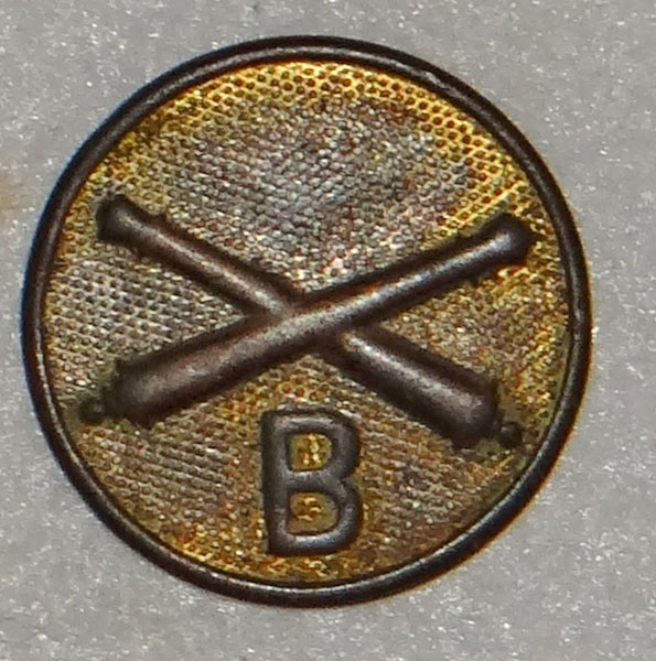 1926/37 U.S. Army Artillery Type I Enlisted Collar Disk 1926/37 U.S. Army Artillery Type I Enlisted Collar Disk