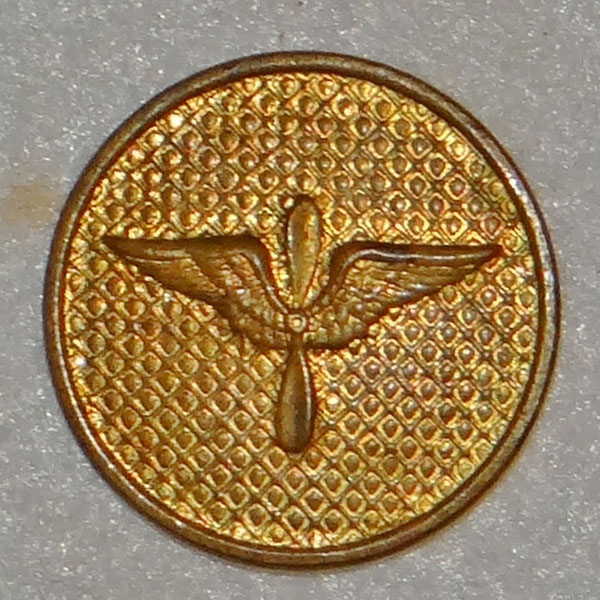 1926/37 U.S. Army Air Corps Type II Gilt Enlisted Collar Disk 1926/37 U.S. Army Air Corps Type II Gilt Enlisted Collar Disk
