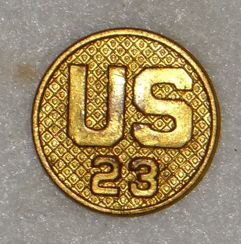 1926/37 U.S. Army Type II Enlisted "U.S." Gilt Collar Disk