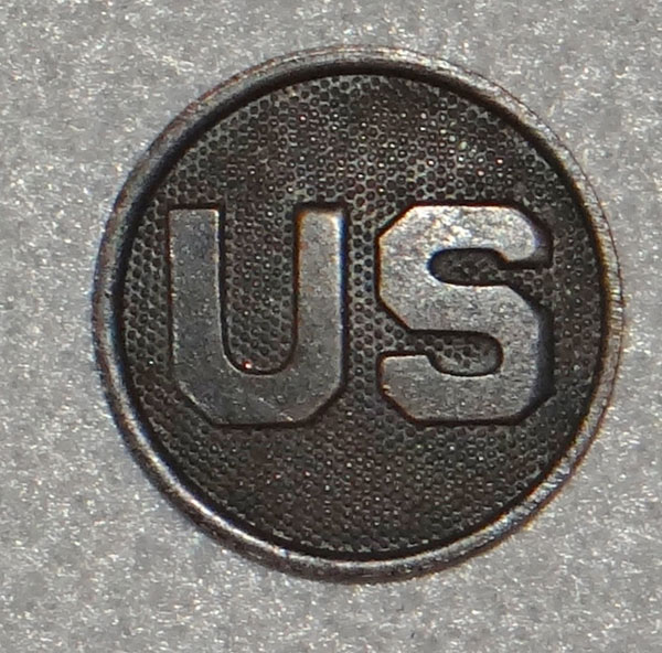 WW I U.S. Army Type I Enlisted "U.S." Collar Disk